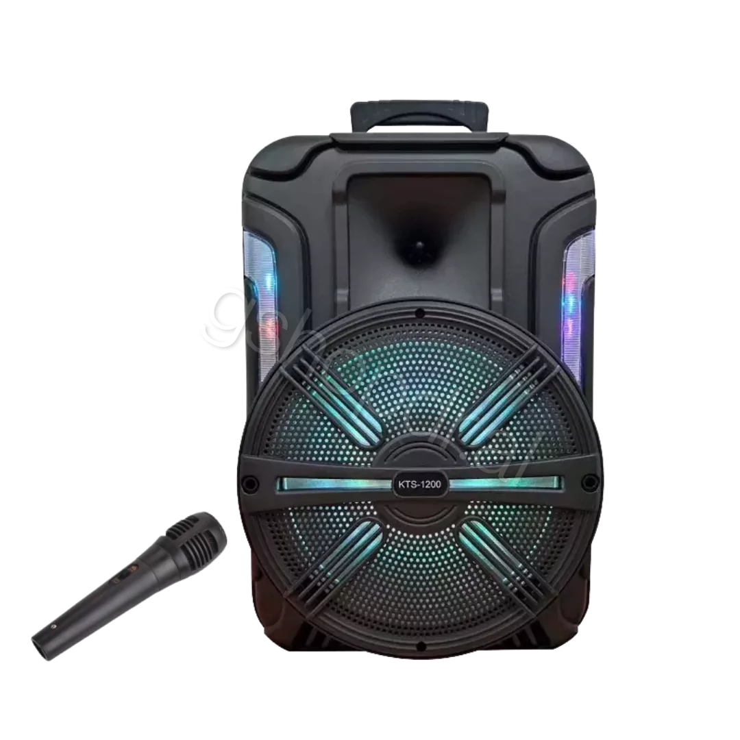 KTS-1200 Party Karaoke Bluetooth Speaker 12″