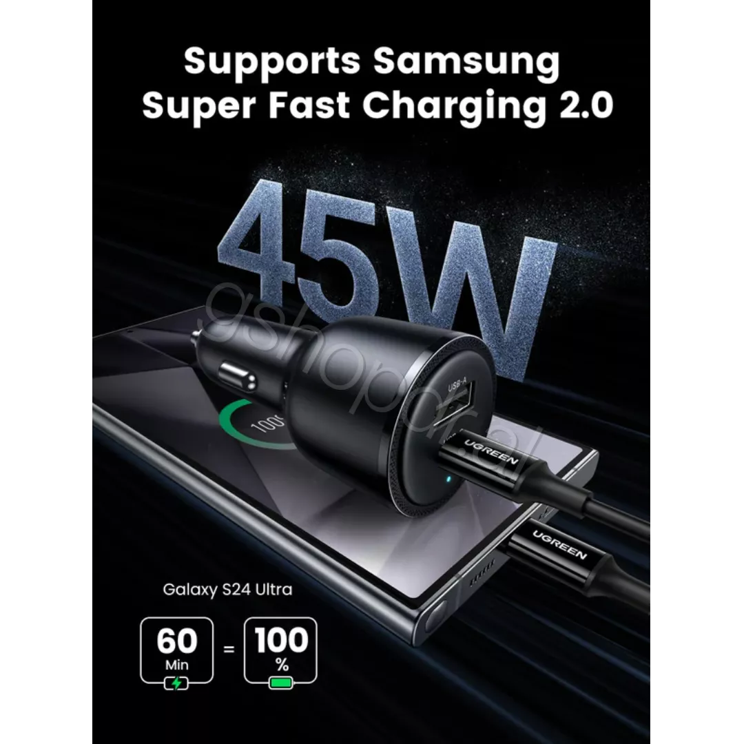Karikues per makine UGREEN 63W USB C Car Charger EC701