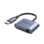Adapter Audio USB-C ne AUX dhe USB-C Ugreen CM231