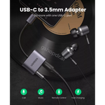 Adapter Audio USB-C ne AUX dhe USB-C Ugreen CM231 cmimi tirane