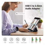 Adapter USB-C (M) ne AUX 3.5mm (F) Ugreen CM460 tirane