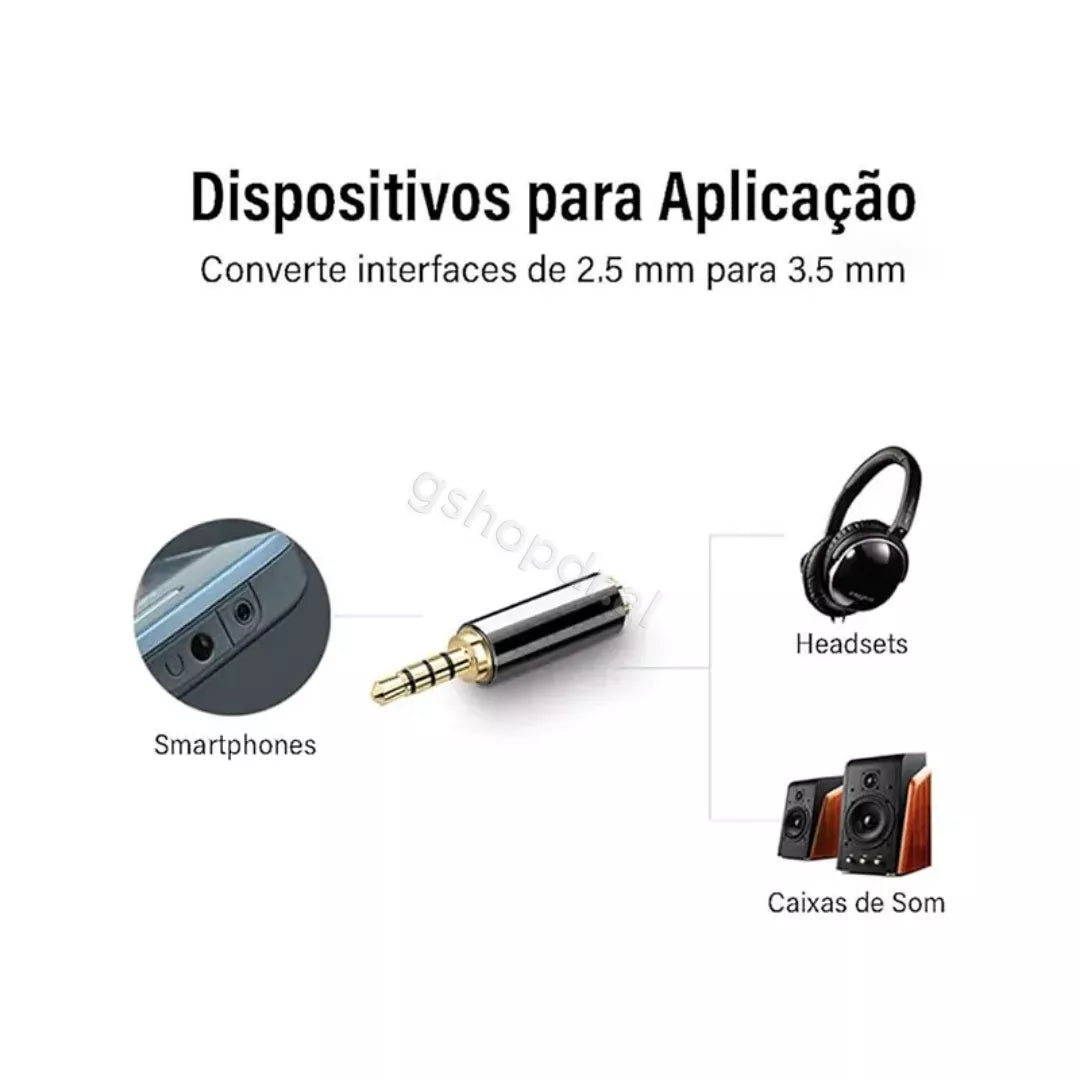 Adaptor Audio 2.5mm (M) ne 3.5mm (F) Ugreen 20501