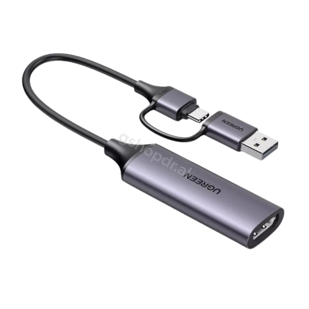 Adaptor Kabell nga HDMI ne USB-A & USB-C Ugreen CM716