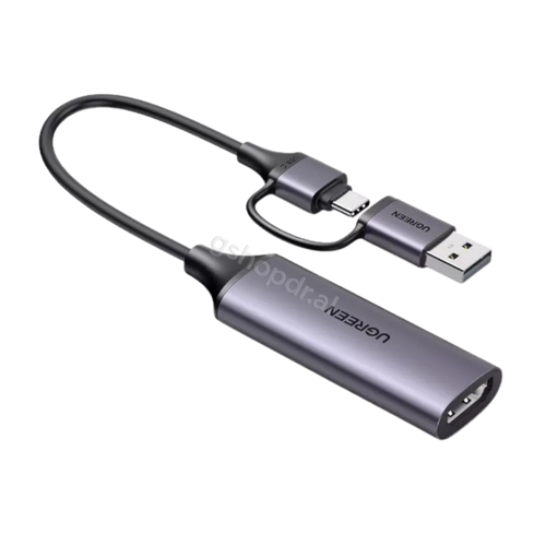Adaptor Kabell nga HDMI ne USB-A & USB-C Ugreen CM716