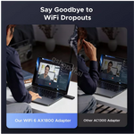 Adaptor Wi-Fi 6 Dual Band AX1800 Ugreen cmimi tirane