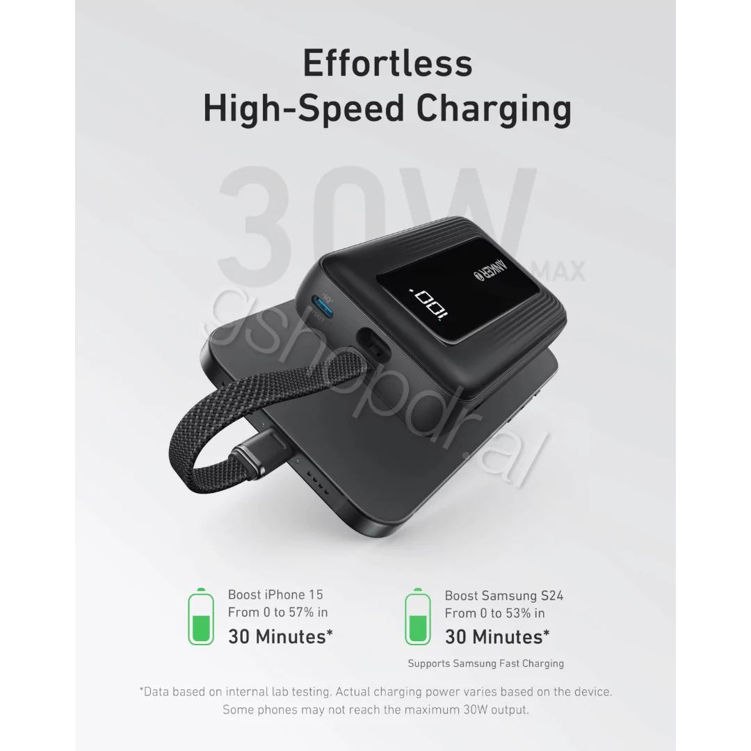 Power Bank Anker Zolo (10K, 30W) Durres