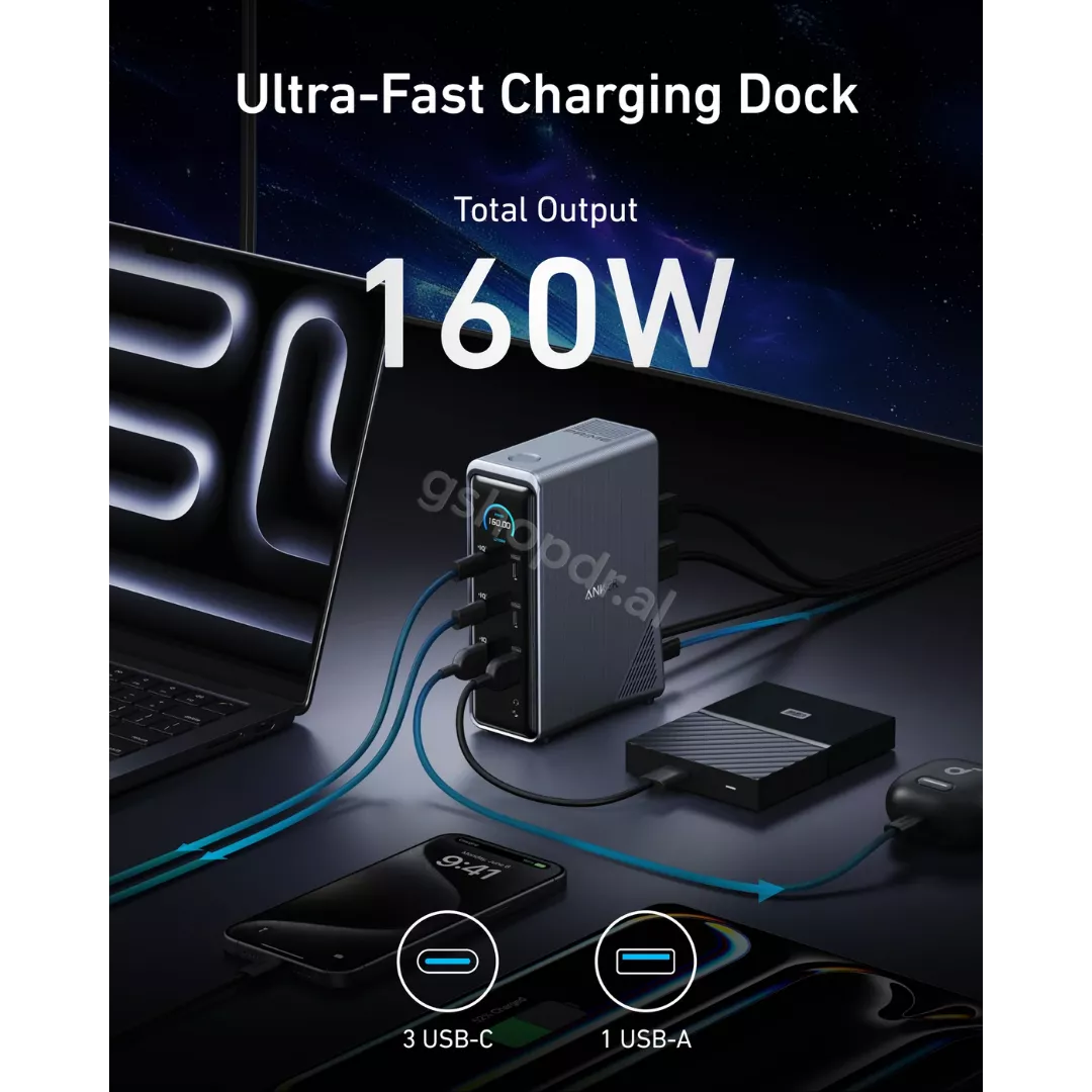 Anker Prime Charging Docking Station (14-in-1, Dual Display, 160W)