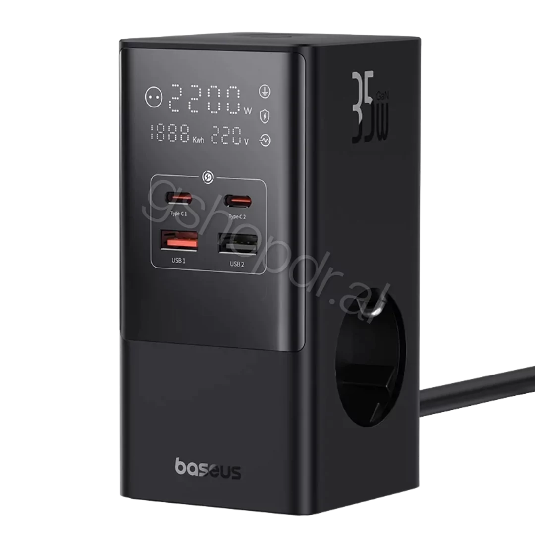 Baseus PowerCombo Tower Digital PowerStrip 3AC+2U+2C 35W