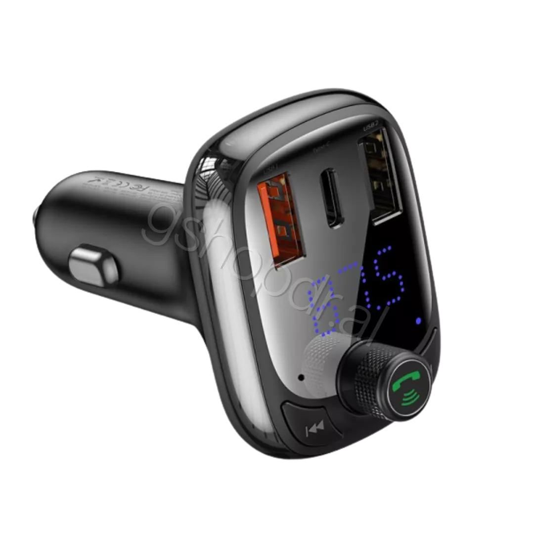 Baseus T Shaped S13 Bluetooth MP3 Car Charger