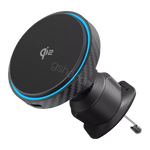 Car Mount With Wireless Charger Proove Graphite Circle Qi2 15W