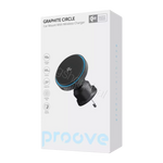 Car Mount With Wireless Charger Proove Graphite Circle Qi2 15W