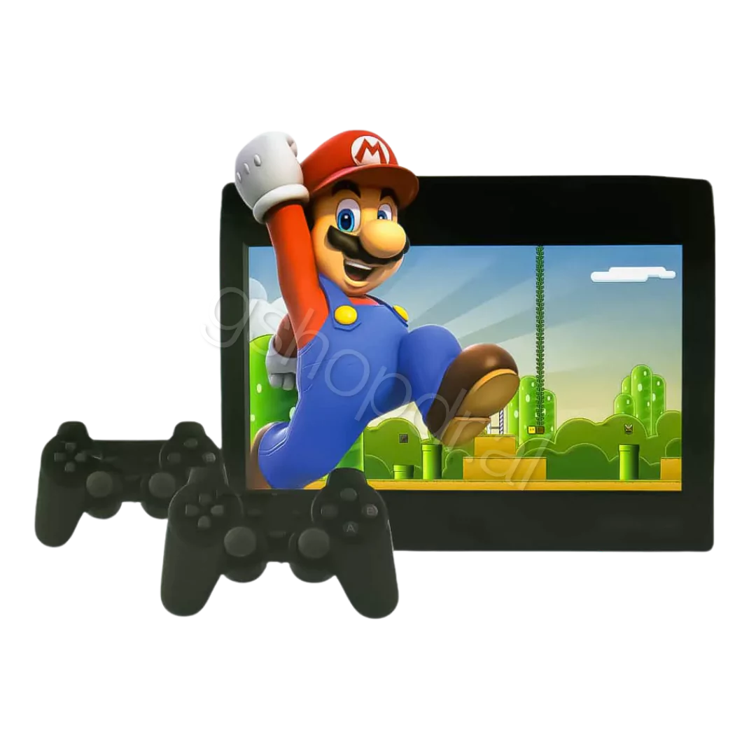 Classic Retro Gaming Console Green Lion