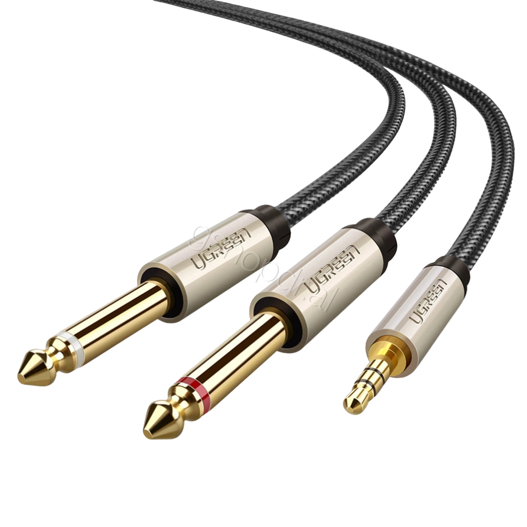 Fishe audio UGREEN 3.5mm TRS në 2x 6.35mm TS  10615