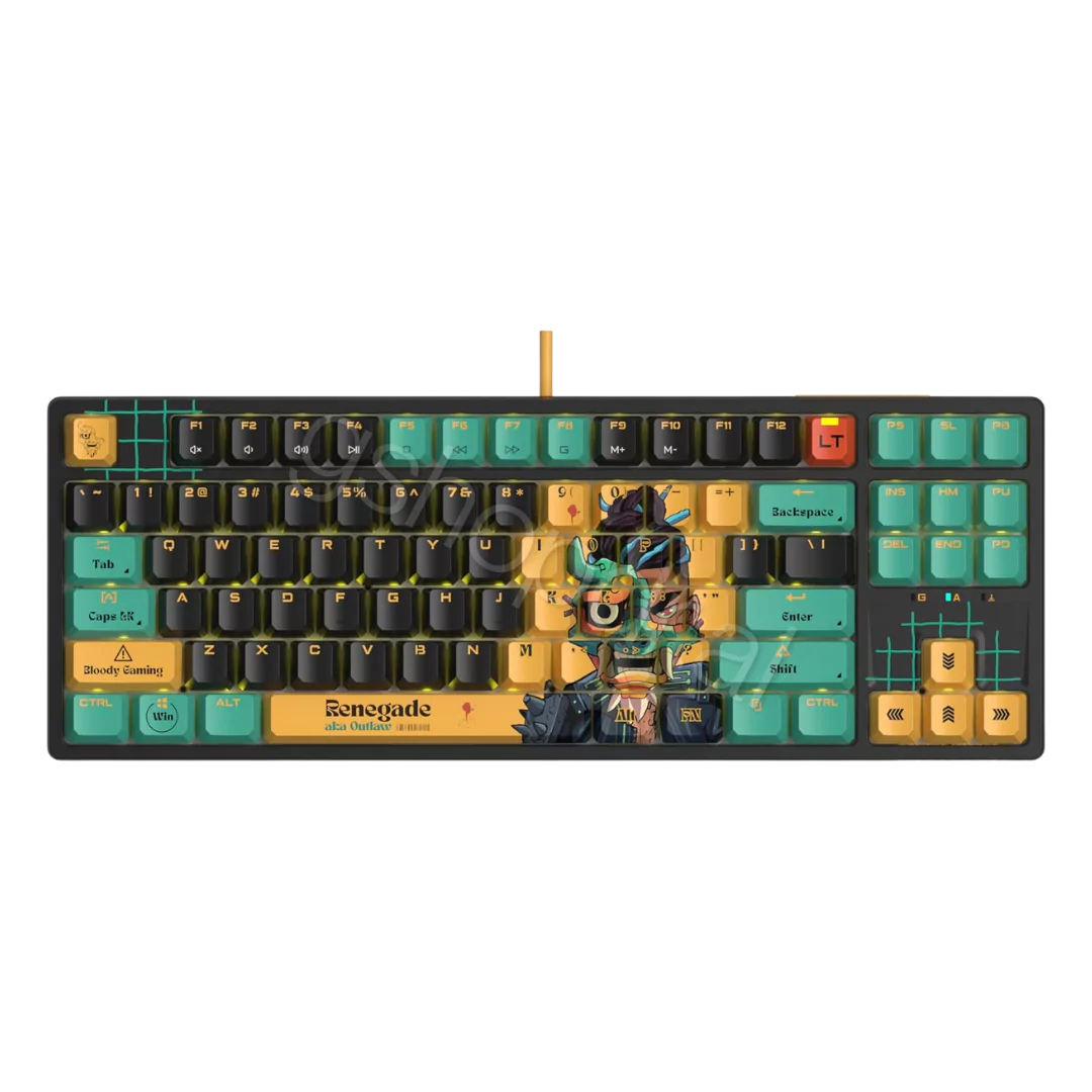 GAMING RGB MECHANICAL KEYBOARD BLOODY RENEGADE AT87 ALPHA OPTICAL SWITCH