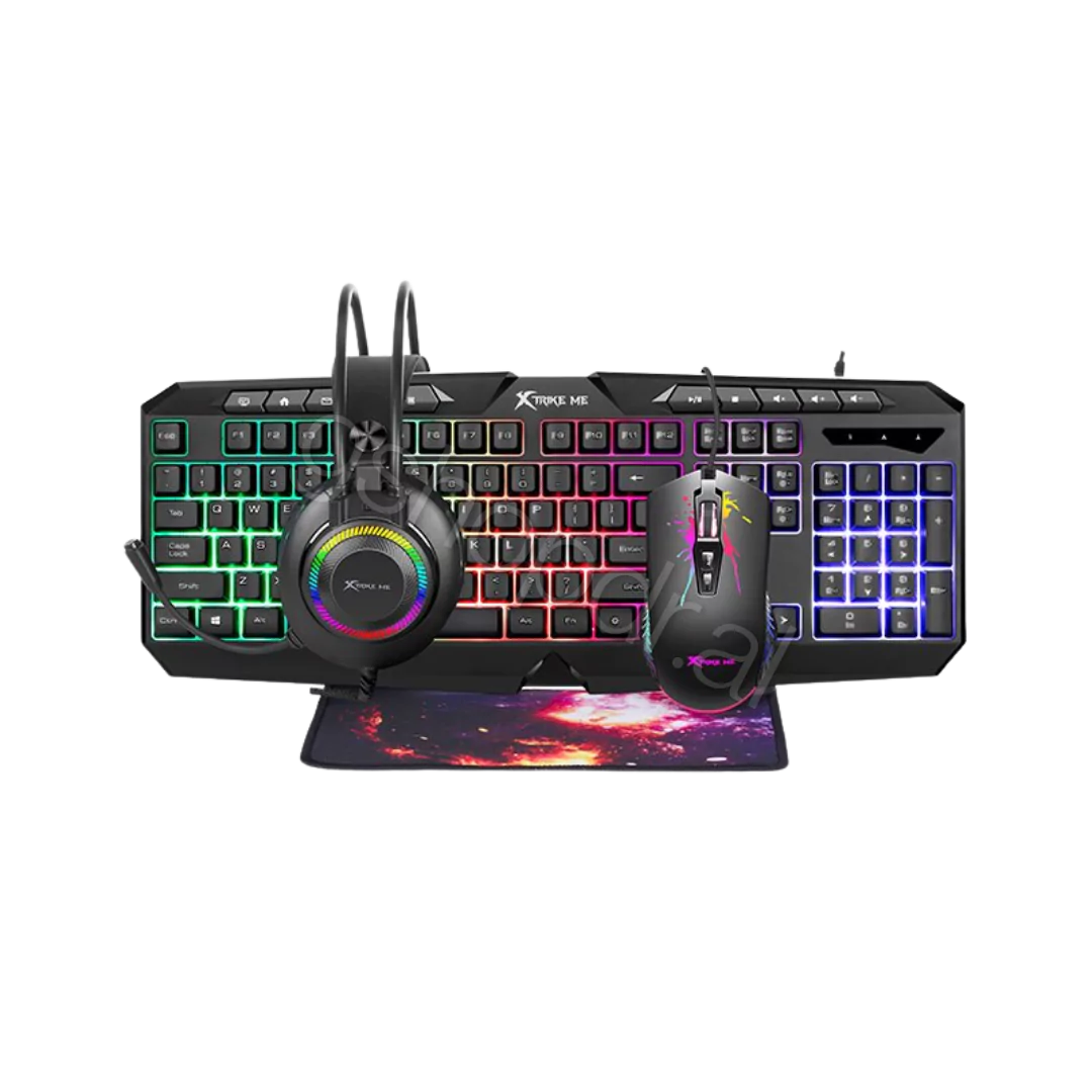 Gaming COMBO Xtrike Me Keyboard, Mouse, Headset, Mousepad CMX- 410