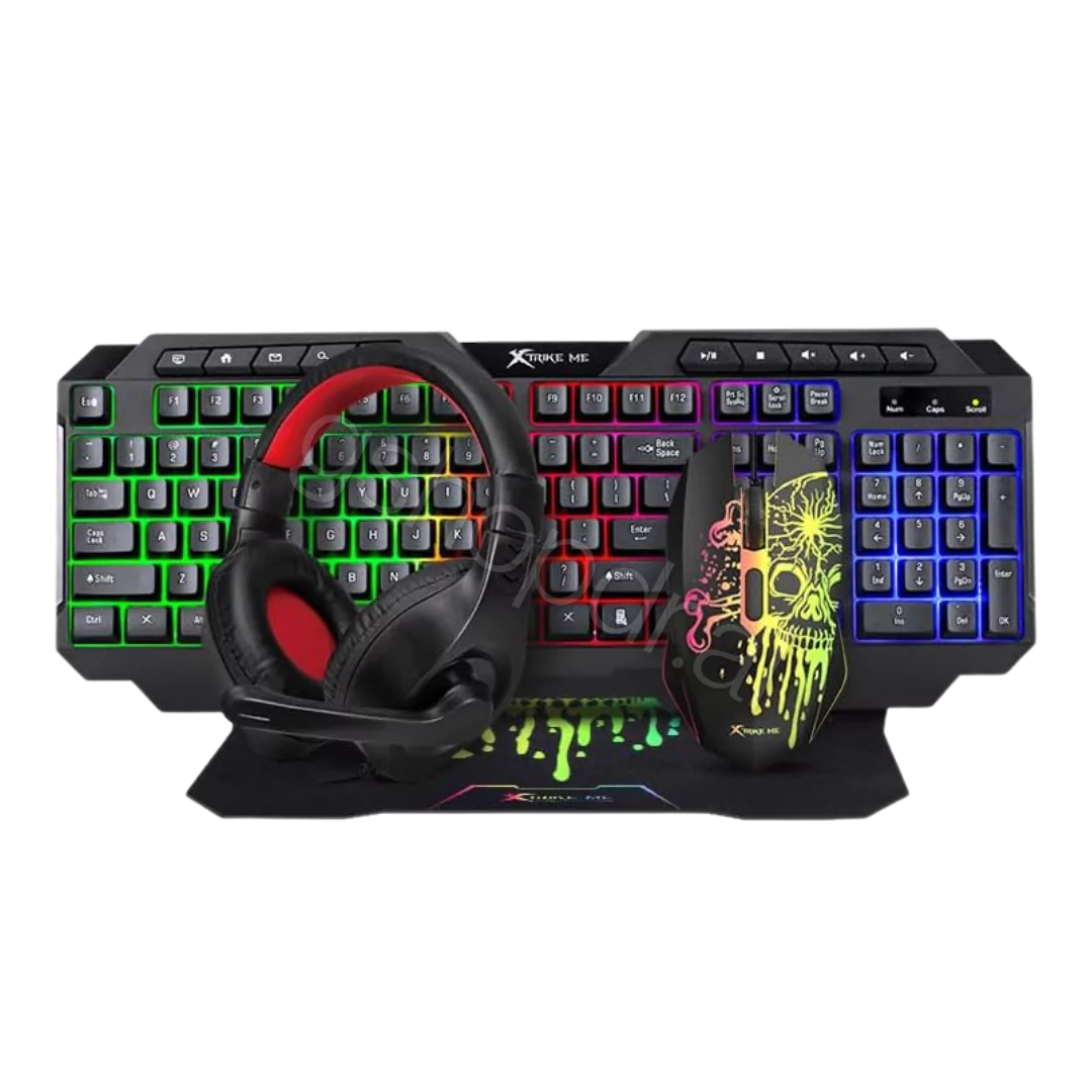 Gaming COMBO Xtrike Me Keyboard, Mouse, Headset, Mousepad CMX- 415