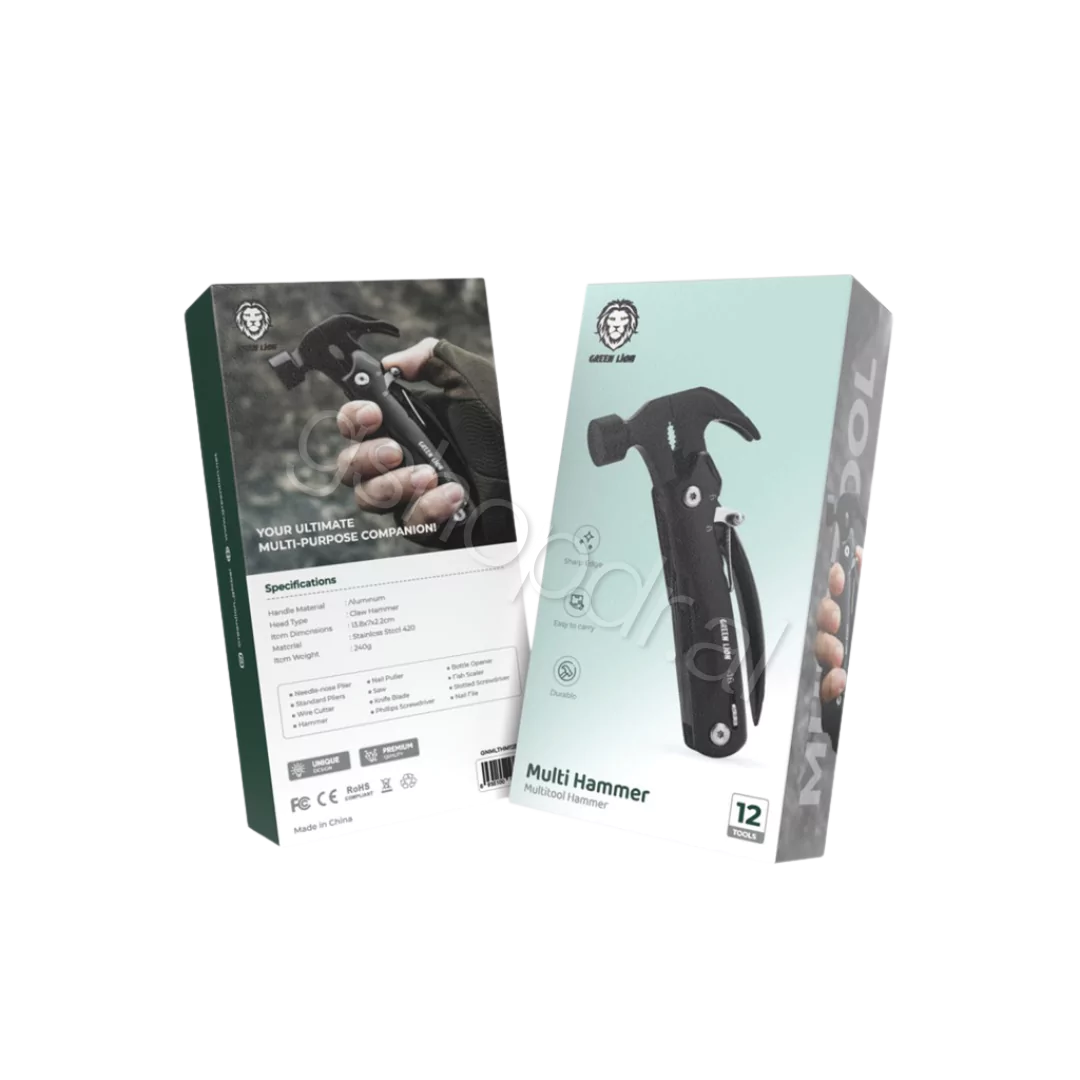 12-in-1 Multitool Hammer Green Lion GShop Durres