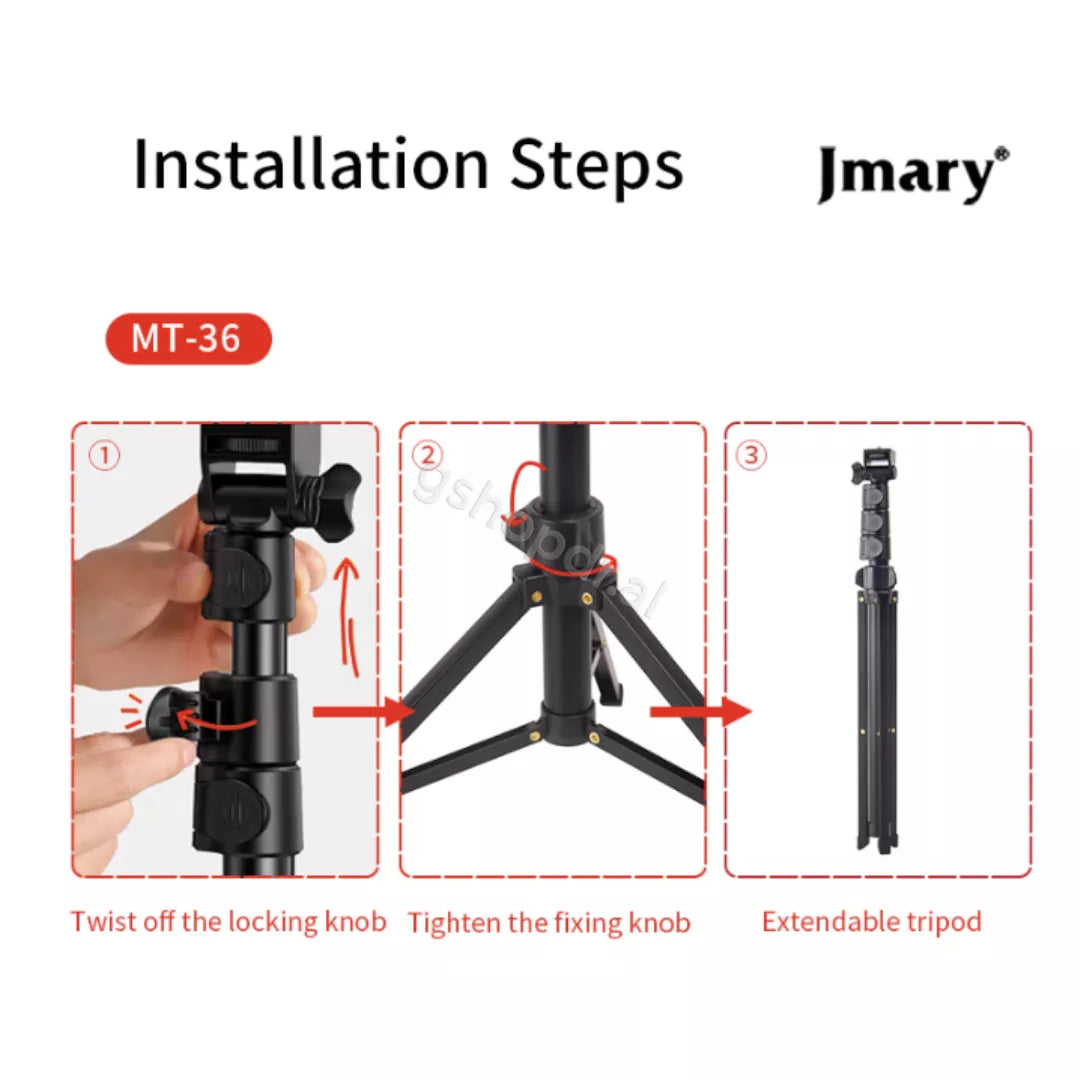 Jmary MT-36 Selfie Stick Tripod 67inch cmimi