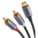 Kabell Audio USB-C (M) ne 2 RCA (M) 1.5m Ugreen 20193