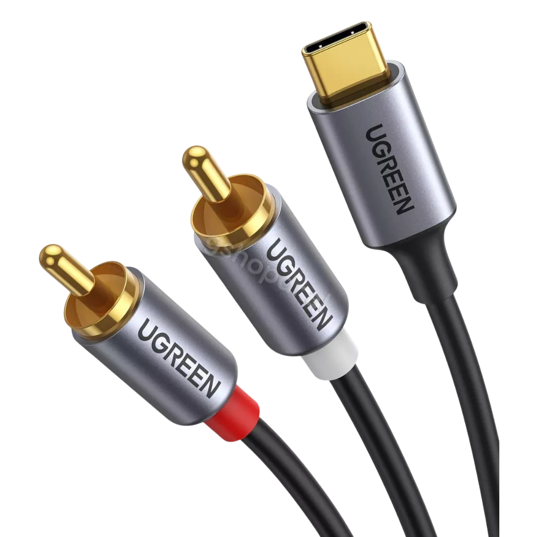Kabell Audio USB-C (M) ne 2 RCA (M) 1.5m Ugreen 20193