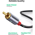 Kabell Audio USB-C (M) ne 2 RCA (M) 1.5m Ugreen 20193 cmimi Tirane
