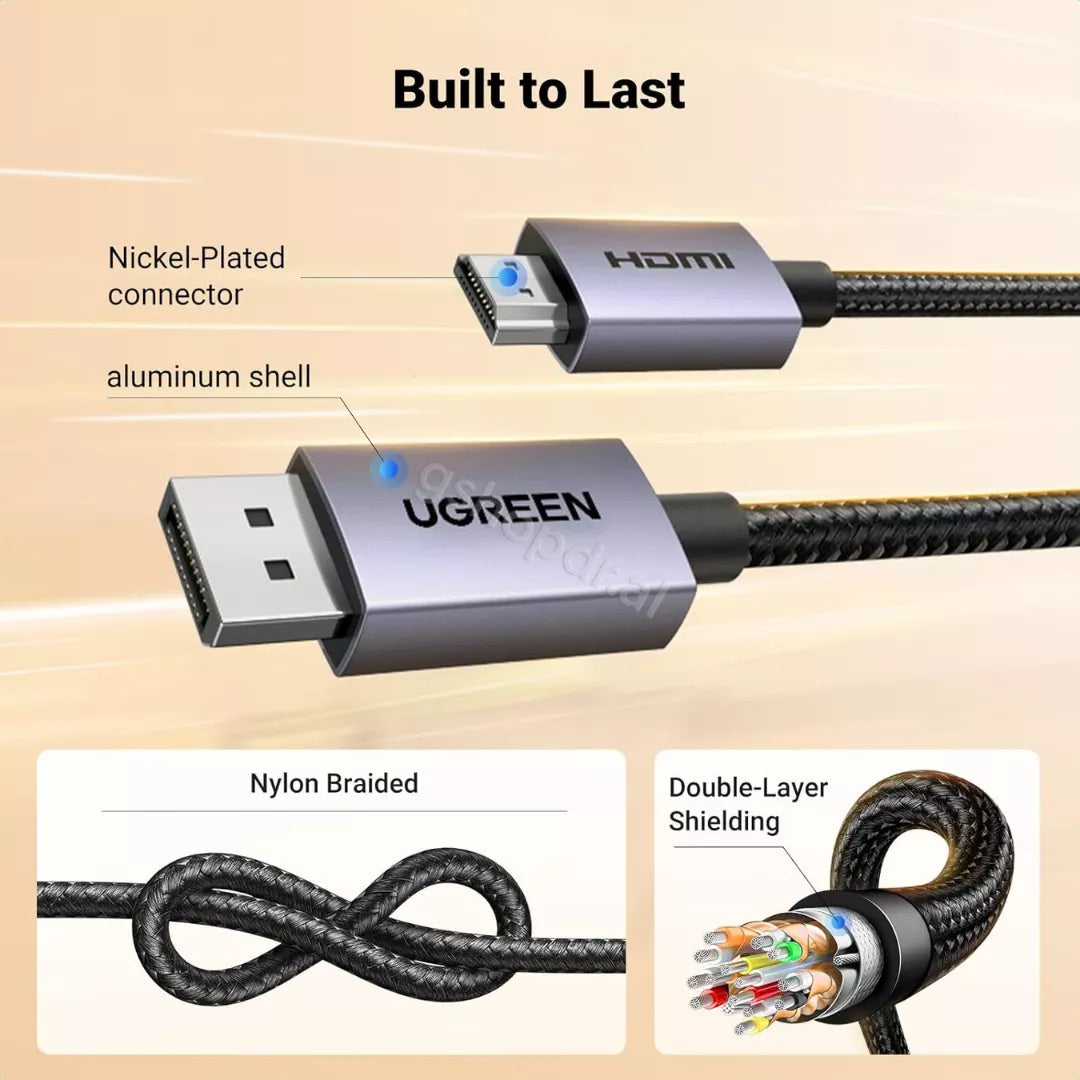 Kabllo 35842 UGREEN DisplayPort në HDMI 4K 2m DP125