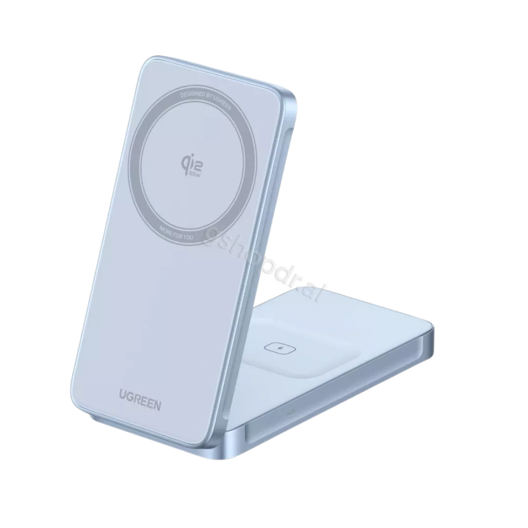 Karikues Magnetik Wireless Ugreen 25W Qi2 MagFlow 2-in-1  W756 – 55963
