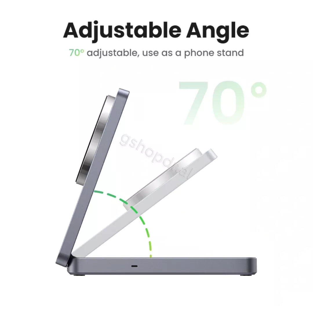 Karikues Wireless Magnetik UGREEN 2-in-1 Qi2 W706 