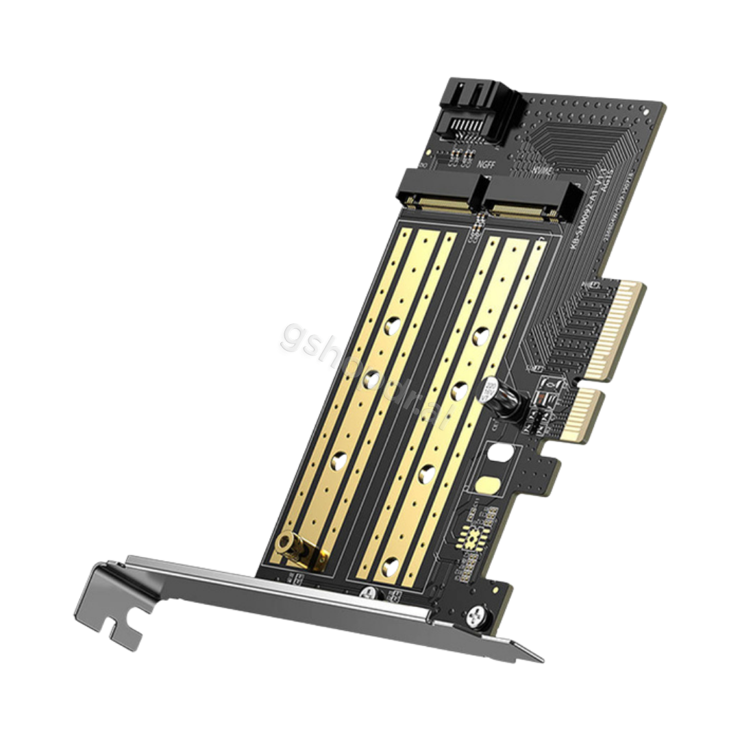 Karte Zgjeruese PCle 3.0 x 4 ne SSD M.2 M-Key B-Key Ugreen CM302