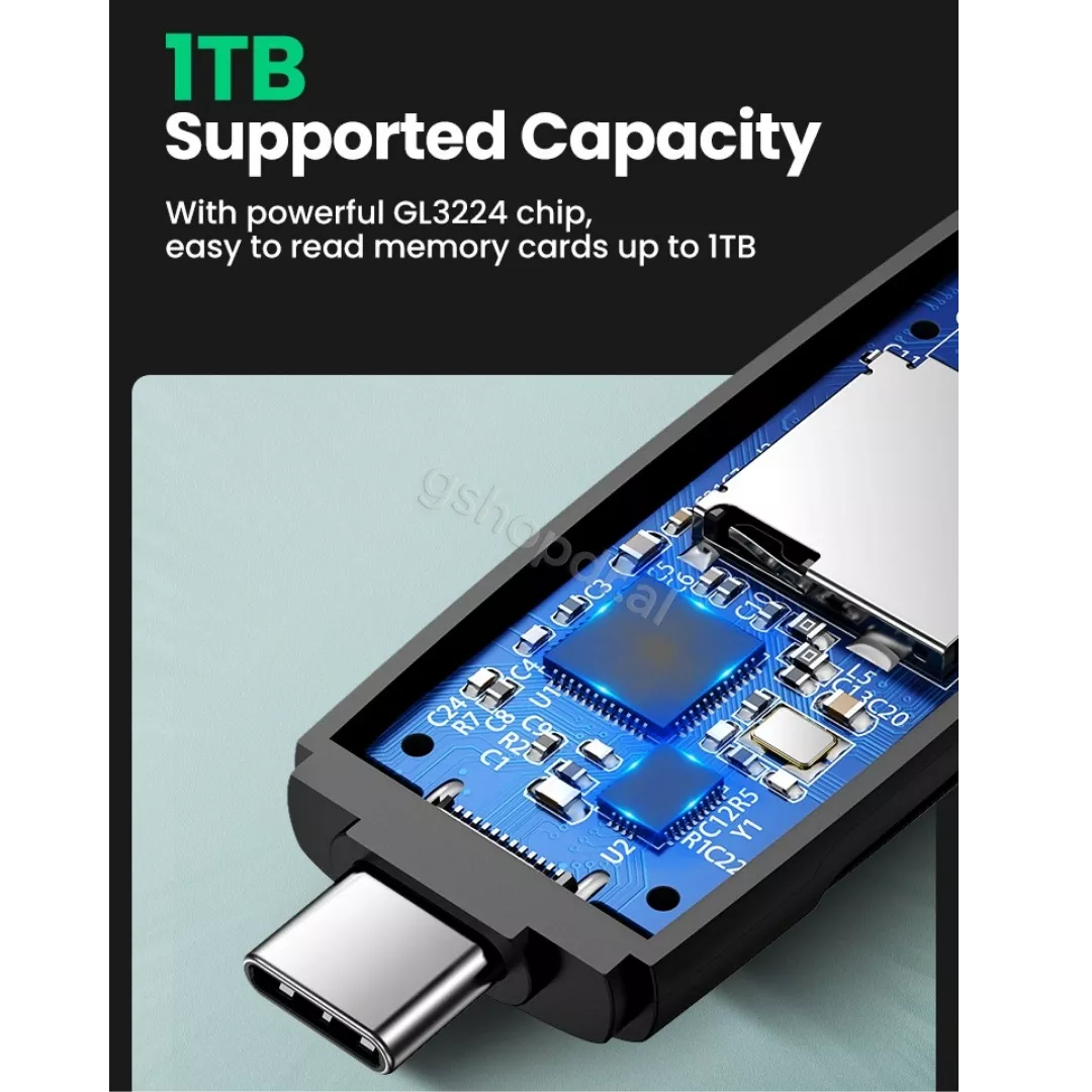 Lexues Kartash TFSD Ugreen USB +Type-C CM304 – 40295 
