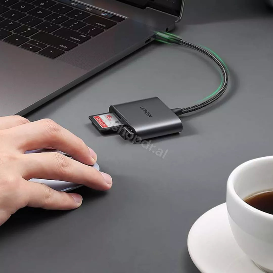Lexues Kartash USB-C ne SDTF + USB 2.0 Ugreen CM387 cmimi Durres