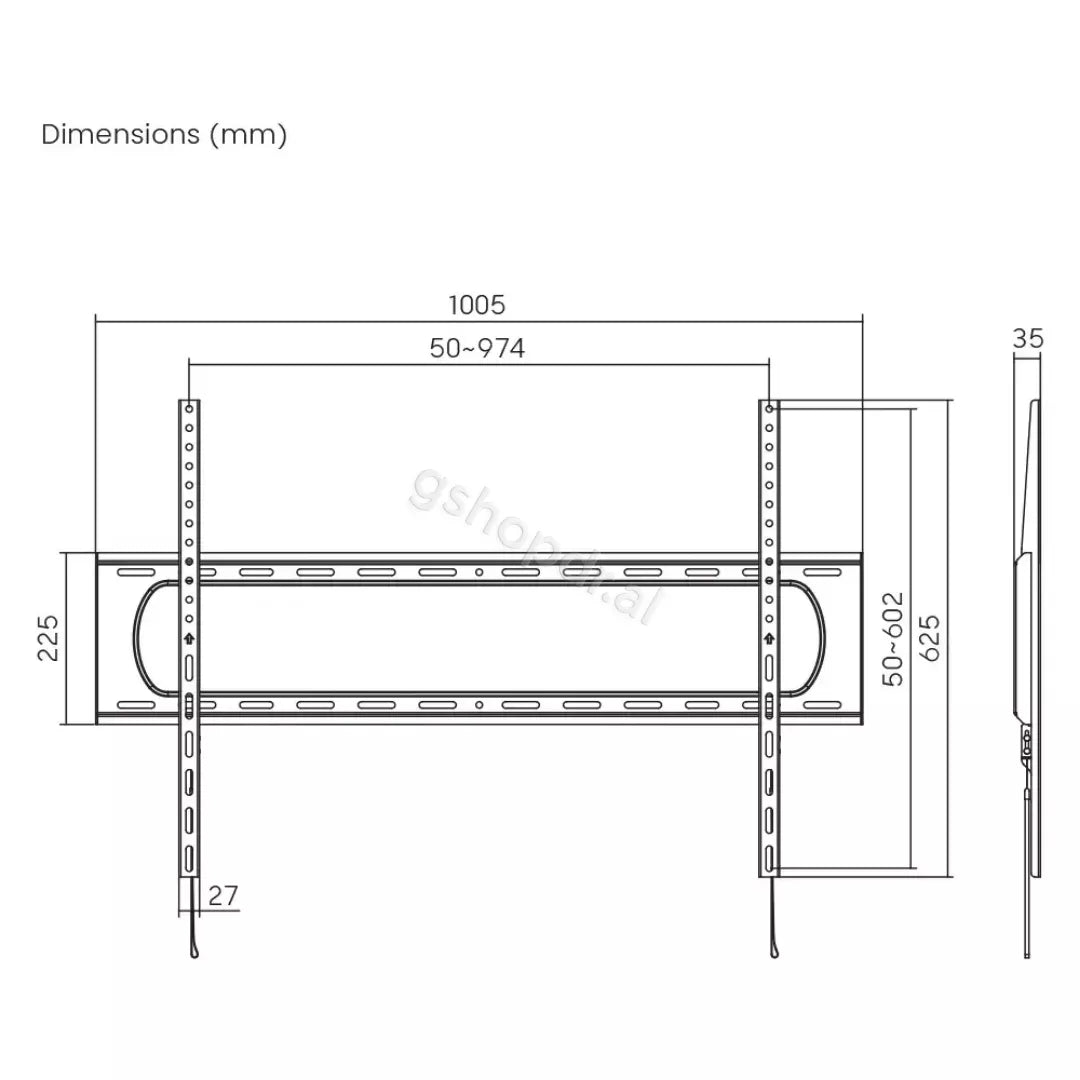 MOUNT SBOX PLB-7369F (60-120120kg900x600) price albania