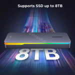 Mbajtese per SSD M.2 NVMe RGB Lighting Aluminum Alloy 20Gbps Ugreen CM777 – 25665 cmimi tirane
