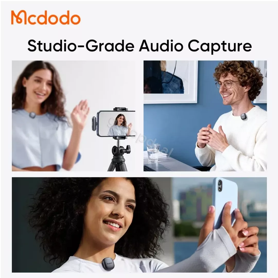 Mikrofon Mcdodo ClearSync Wireless AI-Noise Cancelling cmimi tirane