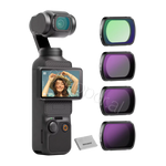 NEEWER FL-42 4-Pack Magnetic ND & Black Diffusion 14 Filter Kit for DJI Osmo Pocket 3