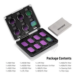 NEEWER FL-P10 14-Pack Magnetic ND & CPL & Effect Filter Set for DJI Osmo Pocket 3