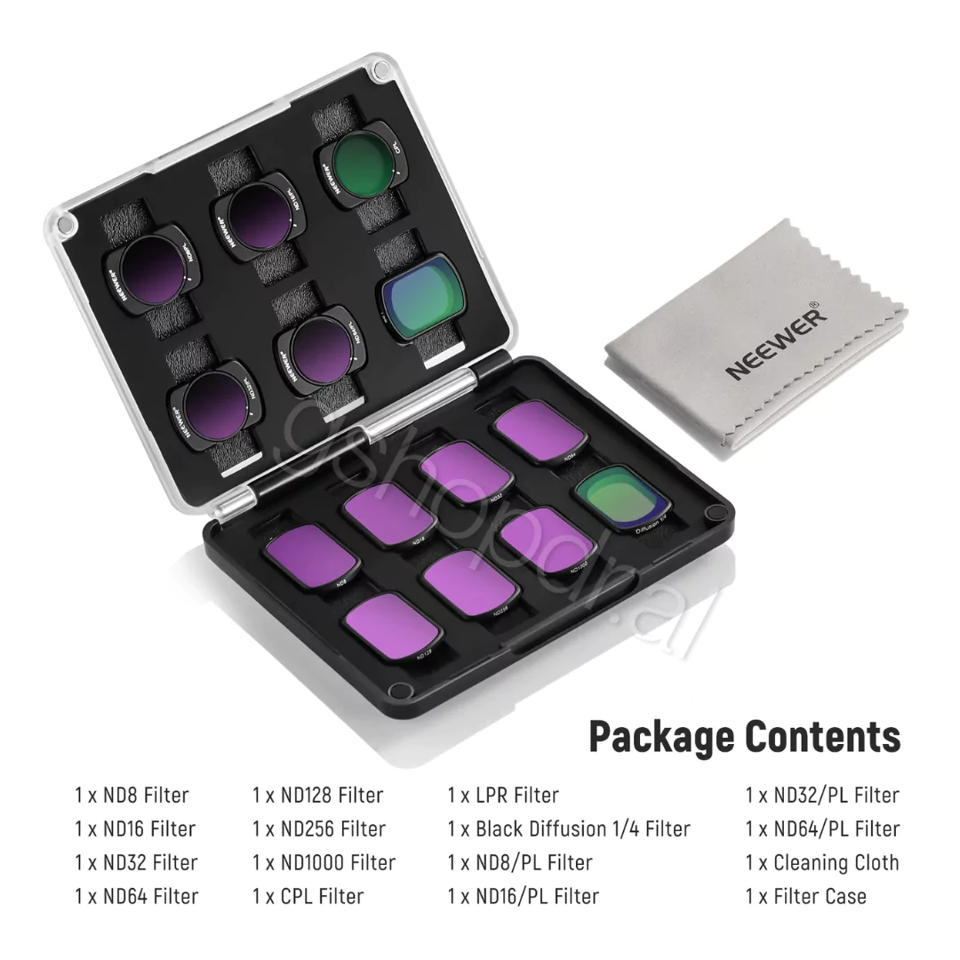 NEEWER FL-P10 14-Pack Magnetic ND & CPL & Effect Filter Set for DJI Osmo Pocket 3