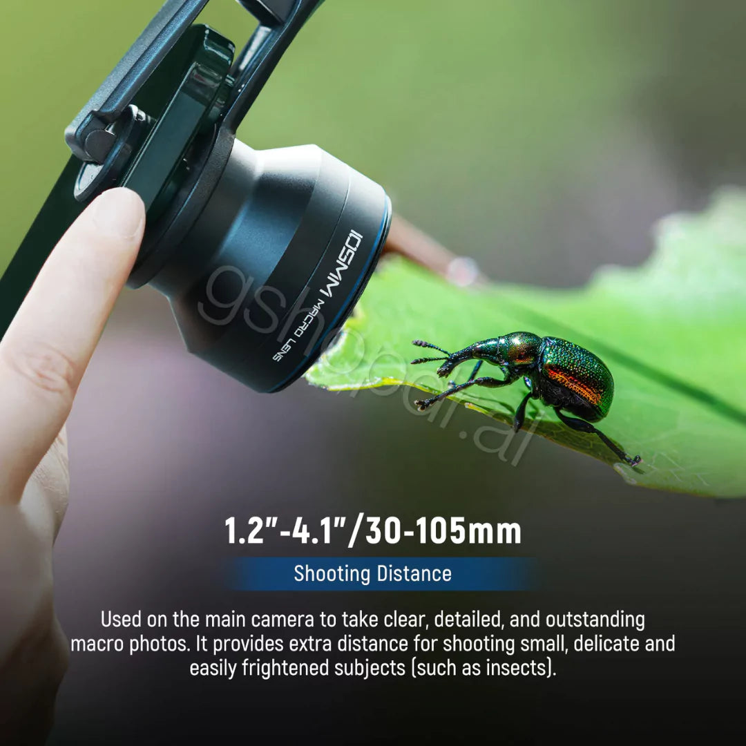 NEEWER 105mm Macro Lens with 17mm Phone Clip & 67mm Filter Adapter LS-26 PRO Durres