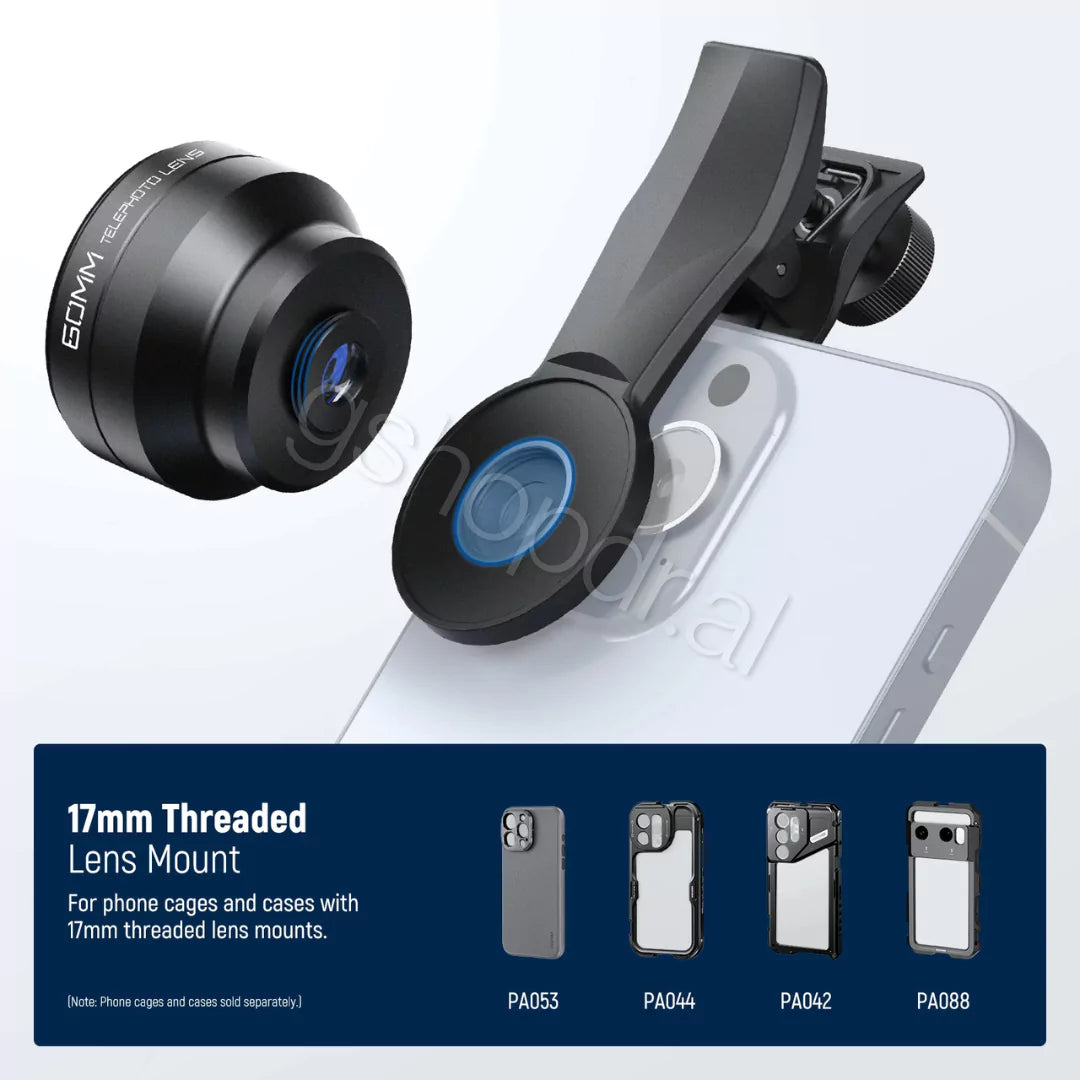 NEEWER LS-41 PRO 60mm Telephoto Lens with 17mm Lens Clip & 67mm Filter Adapter cmimi