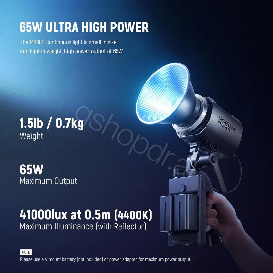NEEWER MS60C RGB LED Video Light Handheld Spotlight Durrres
