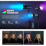 NEEWER MS60C RGB LED Video Light Handheld Spotlight