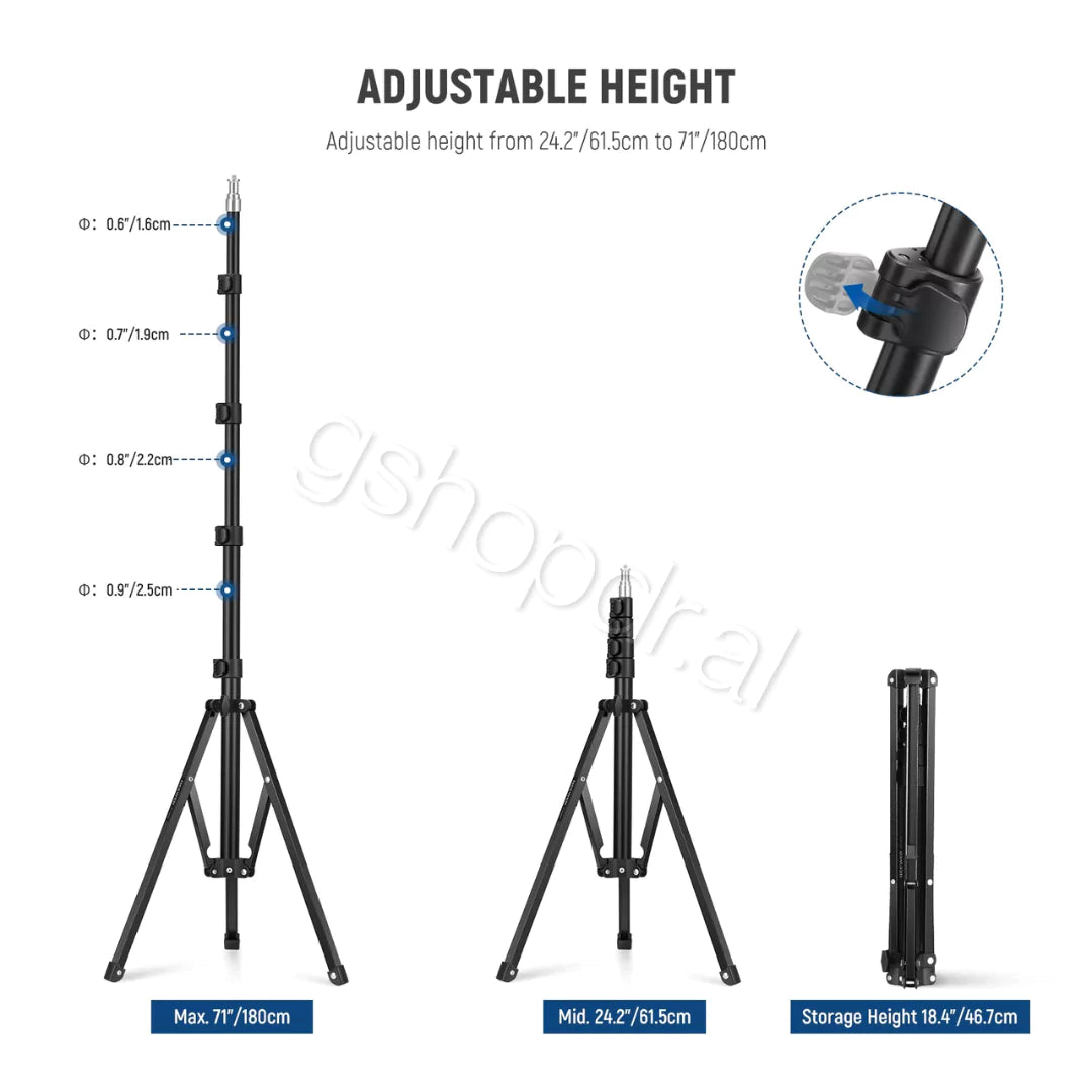 Mbështetëse drite portative NEEWER ST180R 180cm