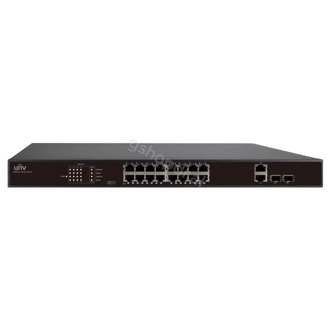 Switch Uplink NSW2010-16T2GC-POE-IN 16-port PoE 2-port Gigabit 2-port SFP Combo Ethernet 250W