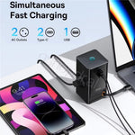 Baseus PowerCombo Tower PowerStrip 65W 2Ac+1U+1C+Retractable-C