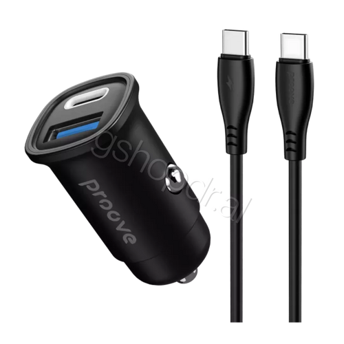 Proove Car Charger Flash 30W + Cable Type-C to Type-C
