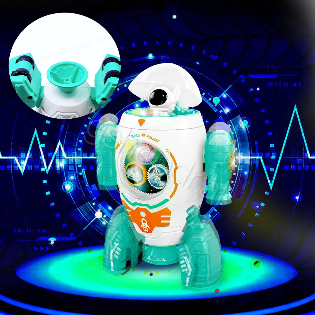 Space Rocket Musical Toy - lodra per femije 3+
