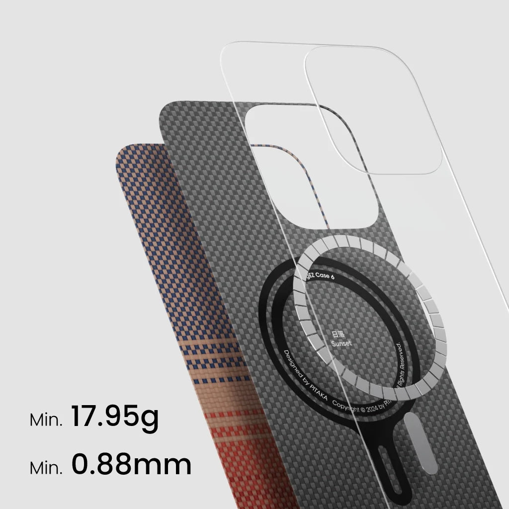 Pitaka Sunset Moonrise Tactile Woven Case for iPhone 16 Pro Max Tirane