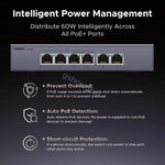 Switch PoE Gigabit Ethernet me 6 Porta LAN Ugreen CM741 Tirane
