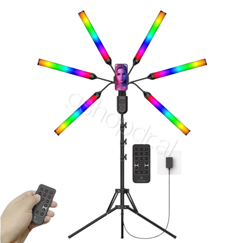 Tripod Me 6 Drita LED Te Palosshme S6 RGB