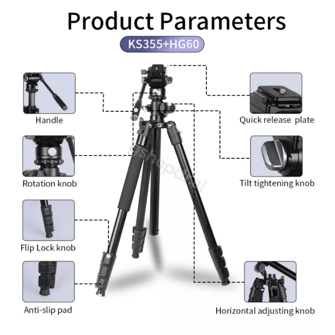 Tripod Monopod Jmary KS355+HG60 cmimi
